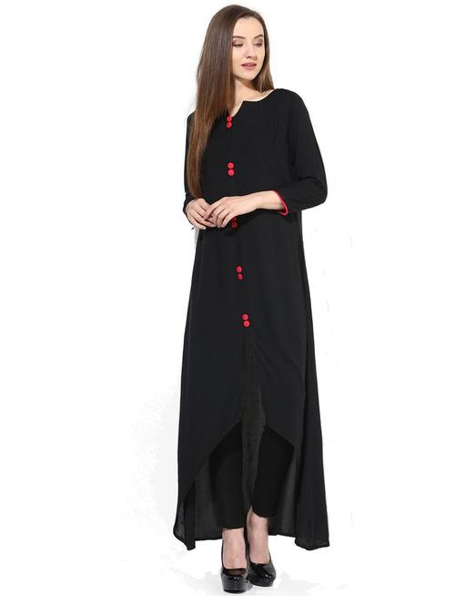 solid high-low kurta - 19875259 - Very Small Image - 1