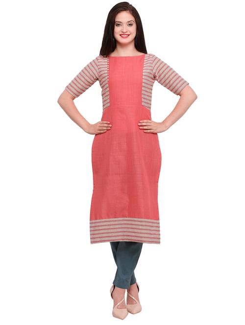 self design straight kurta - 19875311 - Very Small Image - 1