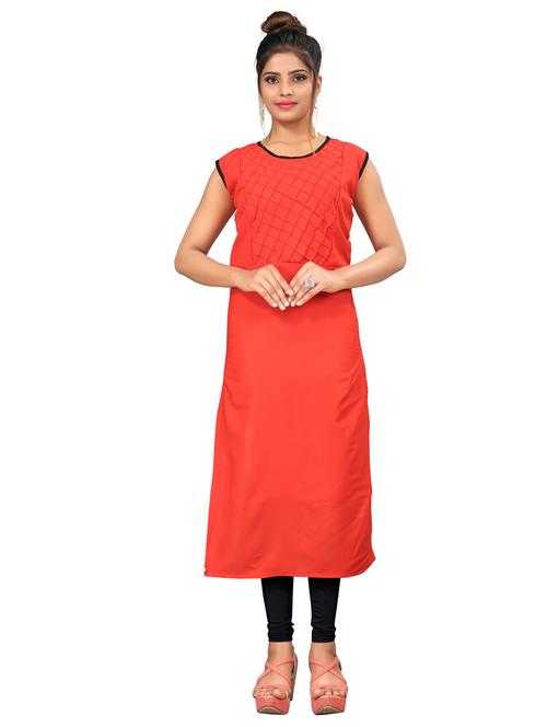 women cotton blend straight kurta - 19875332 - Very Small Image - 1