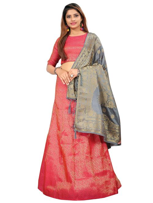 banarasi lehenga choli with dupatta - 19875344 - Very Small Image - 1