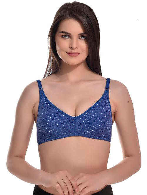 blue cotton blend tshirt bra - 19878573 - Very Small Image - 1