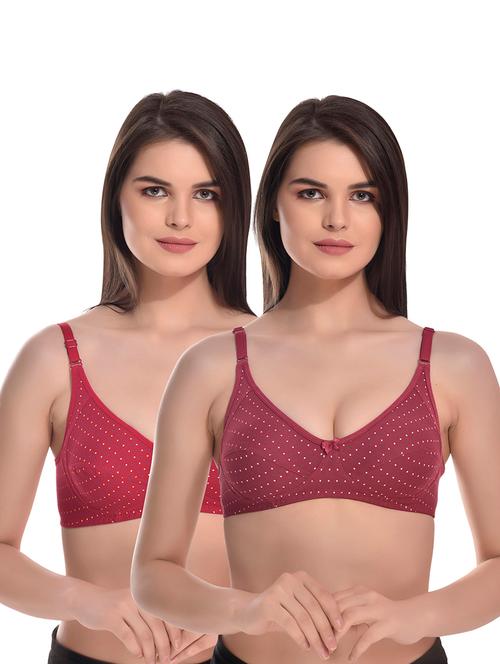 multi colored cotton blend tshirt bra - 19878577 - Very Small Image - 1