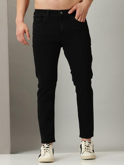 men mid rise cotton jeans - 19878616 - Very Small Image - 1