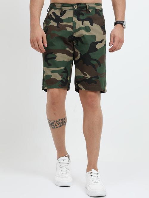 men mid rise cotton shorts - 19878640 - Very Small Image - 1