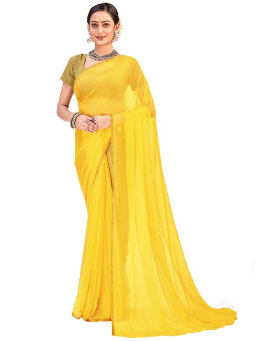 solid with bordered saree - 19879294 - Very Small Image - 1