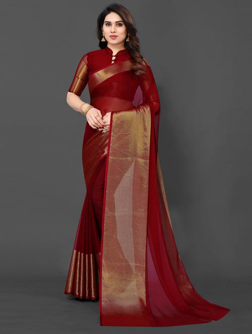 self design woven saree - 19879390 - Very Small Image - 1
