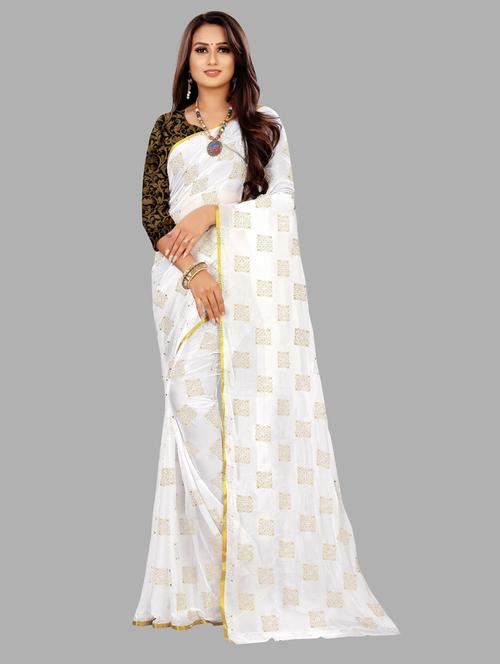 self design printed saree - 19879545 - Very Small Image - 1