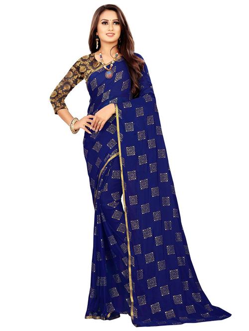 self design printed saree - 19879584 - Very Small Image - 1
