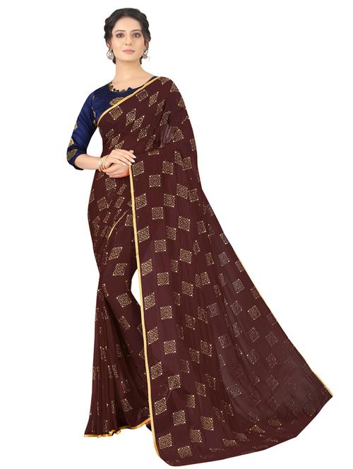 self design printed saree - 19879620 - Very Small Image - 1