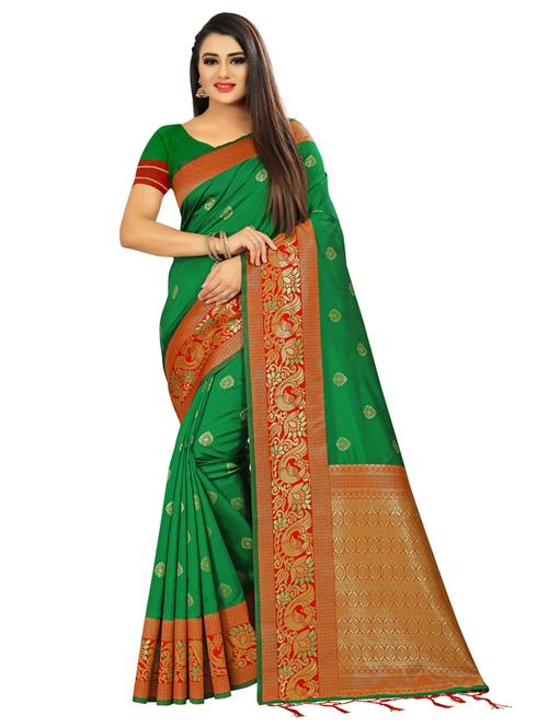 self design printed saree - 19879639 - Very Small Image - 1