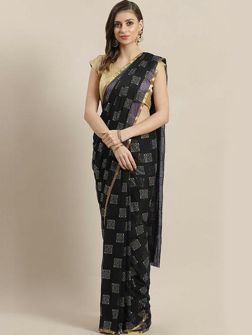 self design printed saree - 19879940 - Very Small Image - 1