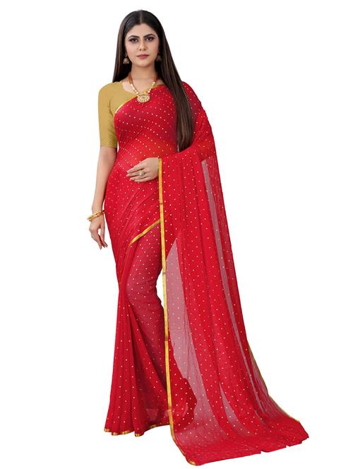 self design chiffon saree - 19879969 - Very Small Image - 1