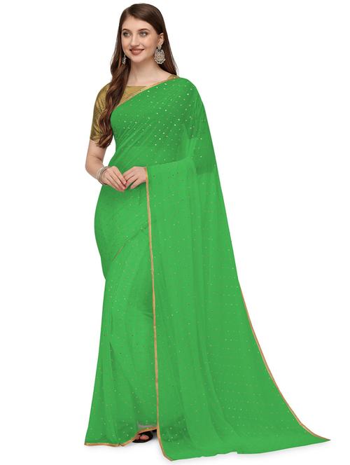 foil printed saree with blouse - 19880845 - Very Small Image - 1