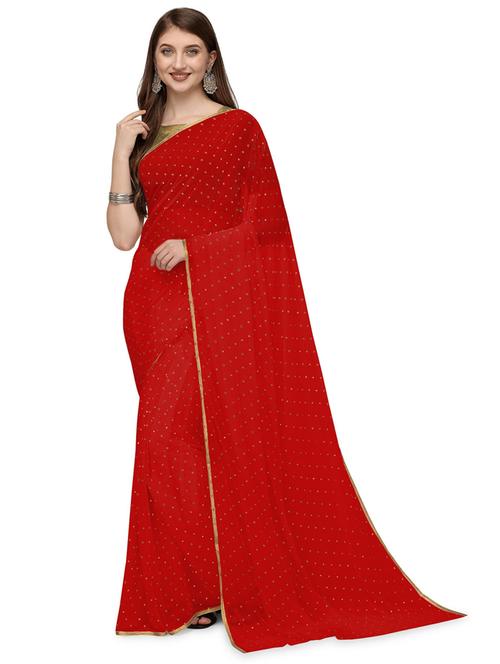 foil printed saree with blouse - 19880874 - Very Small Image - 1