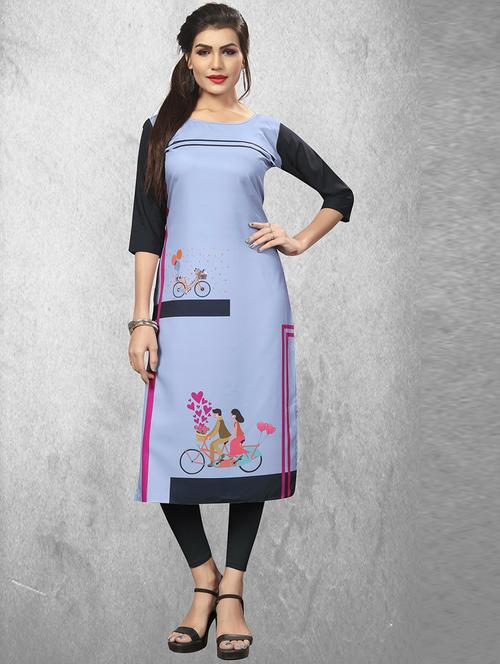 women's straight kurta - 19881730 - Very Small Image - 1