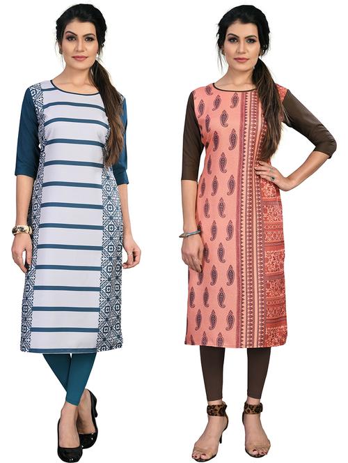 women's straight kurta - 19882140 - Very Small Image - 1