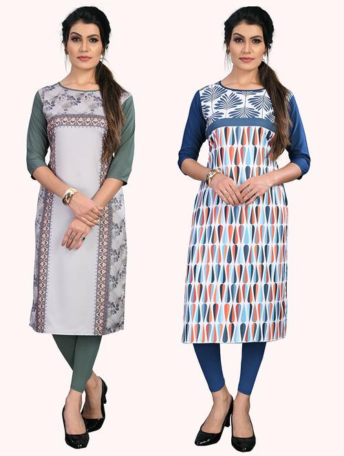 women's straight kurta - 19882157 - Very Small Image - 1