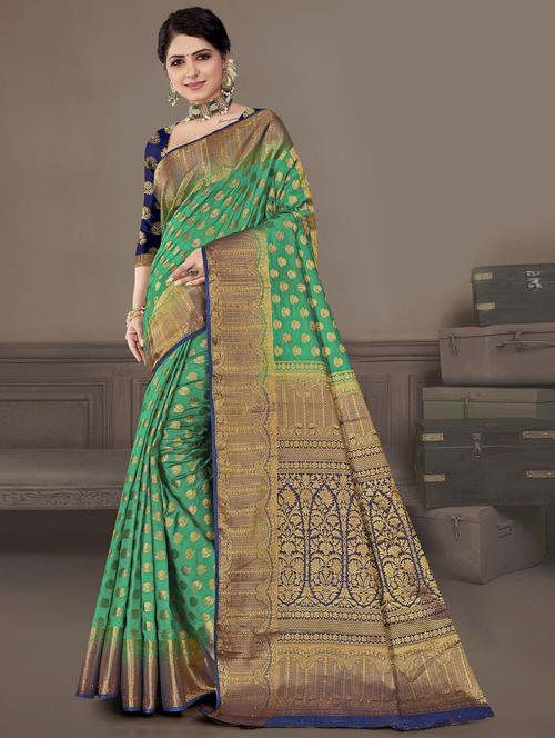 self design woven saree - 19882760 - Very Small Image - 1