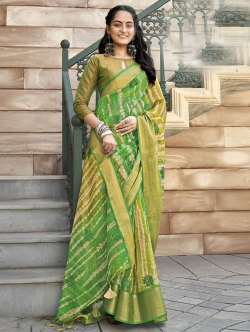 women's embroidered saree - 19882820 - Very Small Image - 1