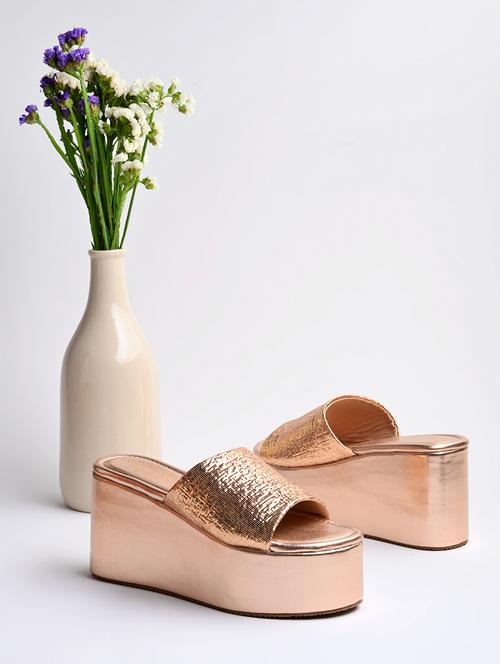 pink synthetic slip on sandals - 19883342 - Very Small Image - 1