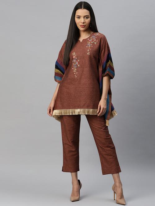 embroidered top and trouser set - 19883369 - Very Small Image - 1