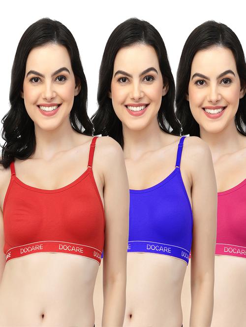 multi colored hosiery sports bra - 19883430 - Very Small Image - 1