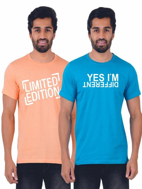 men pack of 2 printed t-shirts - 19885595 - Very Small Image - 1