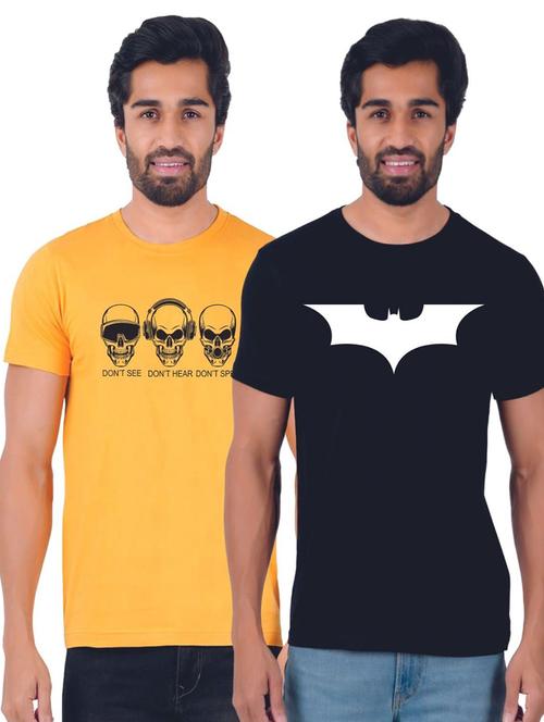 pack of 2 chest print t-shirt - 19885665 - Very Small Image - 1