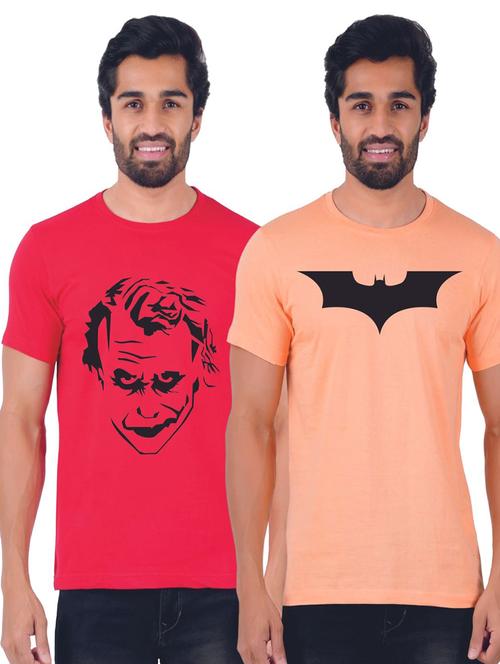 pack of 2 chest print t-shirt - 19885927 - Very Small Image - 1