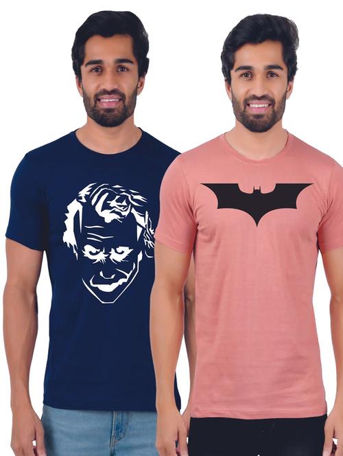 pack of 2 chest print t-shirt - 19885932 - Very Small Image - 1