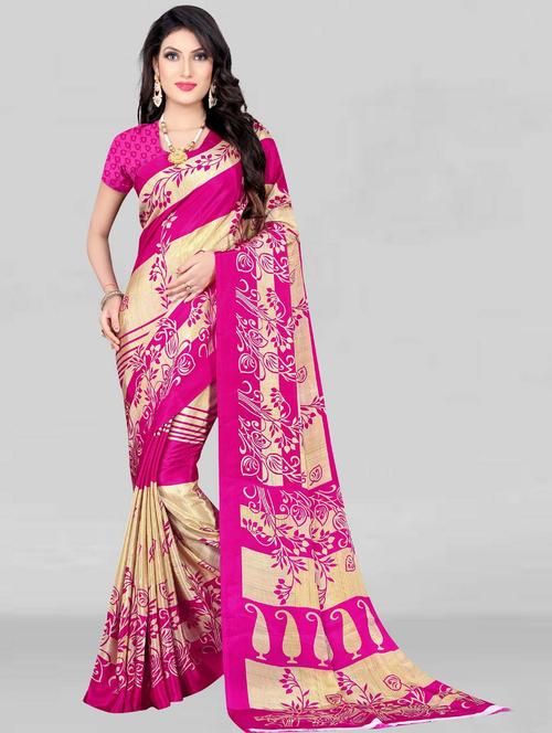printed georgette saree - 19886110 - Very Small Image - 1