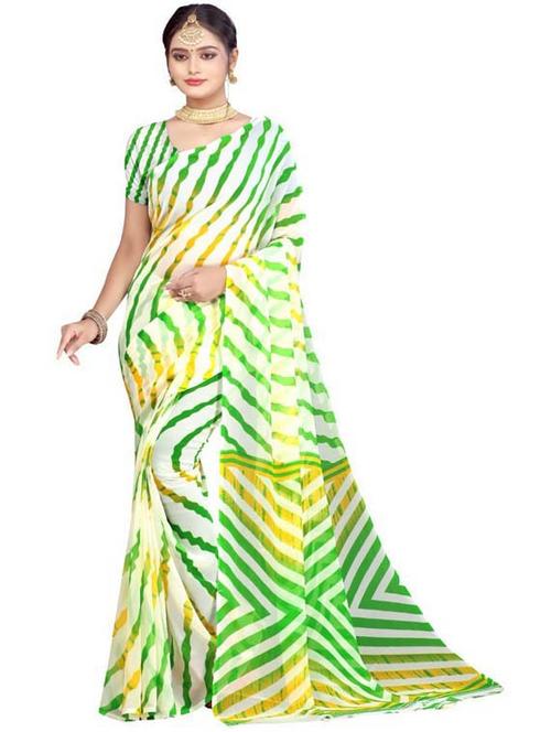 printed saree with blouse - 19886348 - Very Small Image - 1