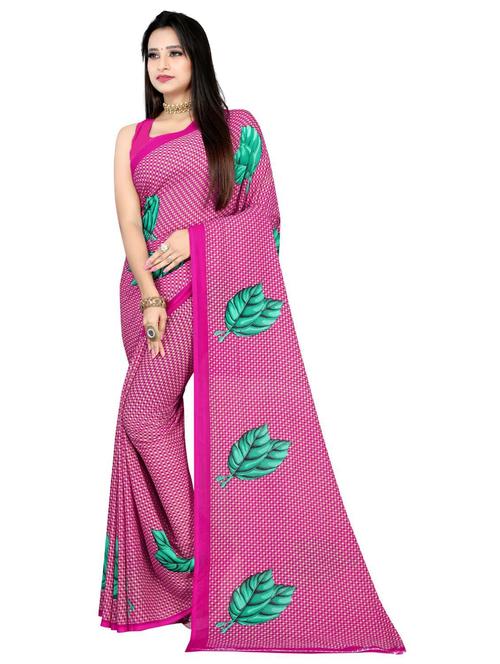 printed saree with blouse - 19886388 - Very Small Image - 1