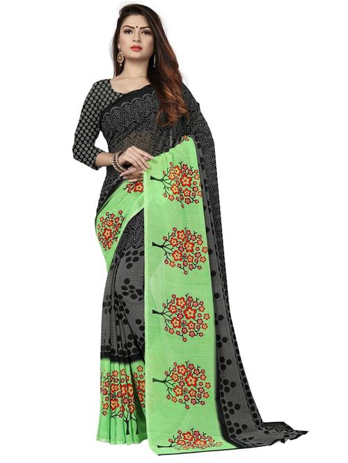 floral printed saree - 19887836 - Very Small Image - 1