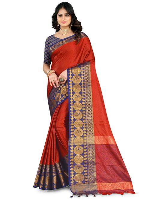 ethnic motif venkatagiri saree - 19887862 - Very Small Image - 1