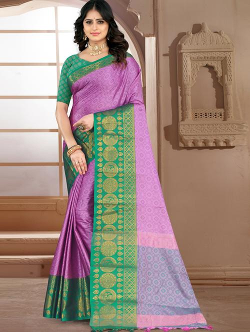 ethnic motif venkatagiri saree - 19887868 - Very Small Image - 1