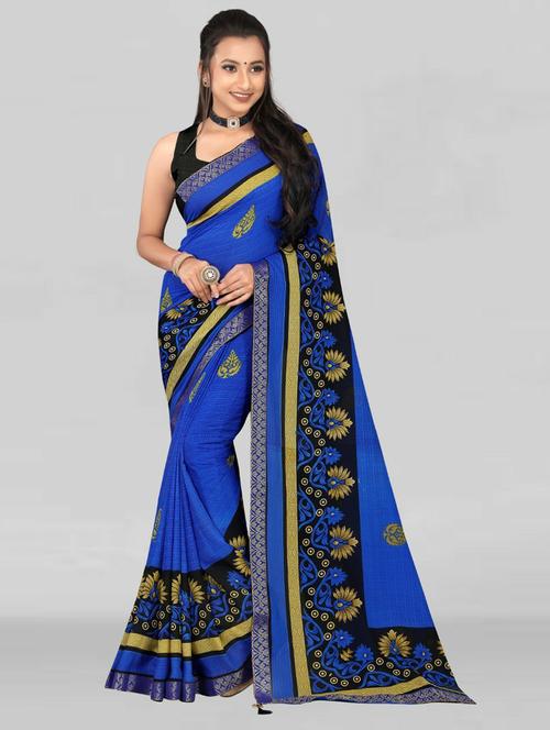 self-design printed saree - 19887878 - Very Small Image - 1