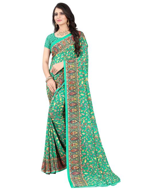 paisley printed saree - 19887936 - Very Small Image - 1