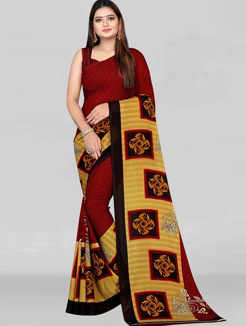 self design printed saree - 19887968 - Very Small Image - 1