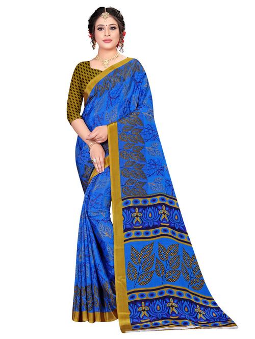 printed saree with blouse - 19888035 - Very Small Image - 1