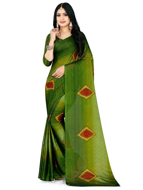 printed saree with blouse - 19888192 - Very Small Image - 1
