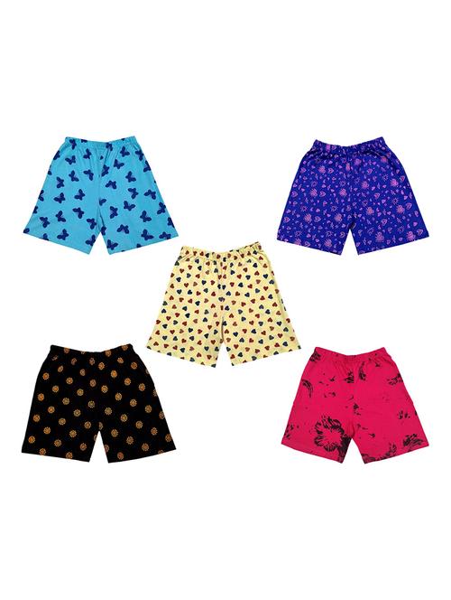 set of 5 printed girl's shorts - 19888823 - Very Small Image - 1