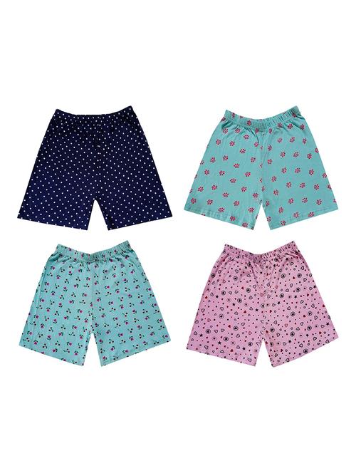 set of 4 printed girl's shorts - 19889047 - Very Small Image - 1