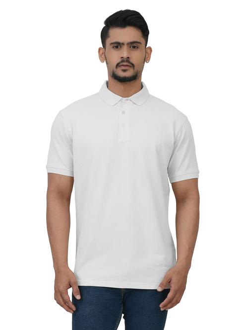 men solid cotton polo t-shirt - 19889734 - Very Small Image - 1