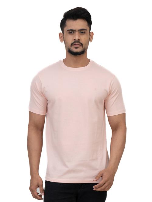 round neck solid cotton t-shirt - 19889767 - Very Small Image - 1