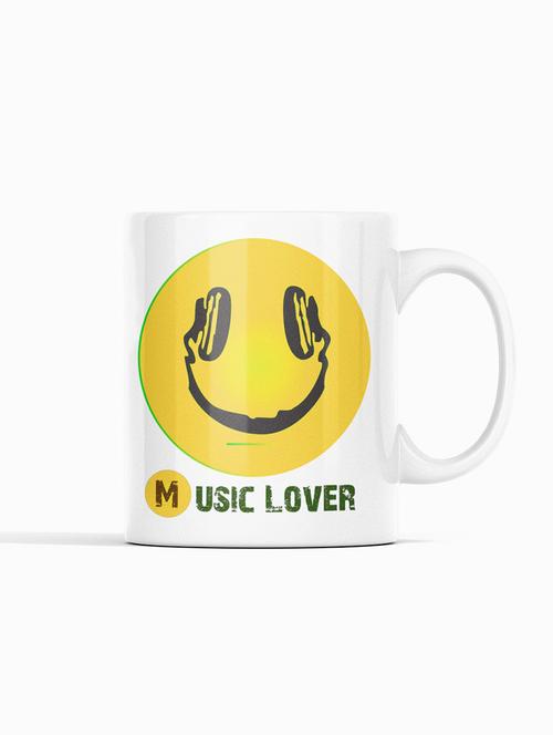 smile with a headphone- emoji printed coffee mugs for emoji lovers - 19890623 - Very Small Image - 1