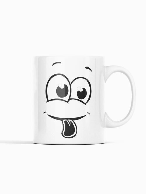 baby tongue emoji -(bg black)- emoji printed coffee mugs for emoji lovers - 19890628 - Very Small Image - 1