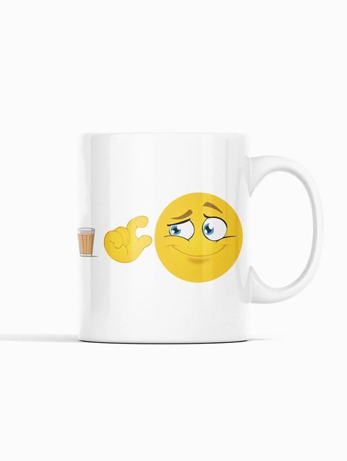 a cup of tea for me- emoji printed coffee mugs for emoji lovers - 19890647 - Very Small Image - 1