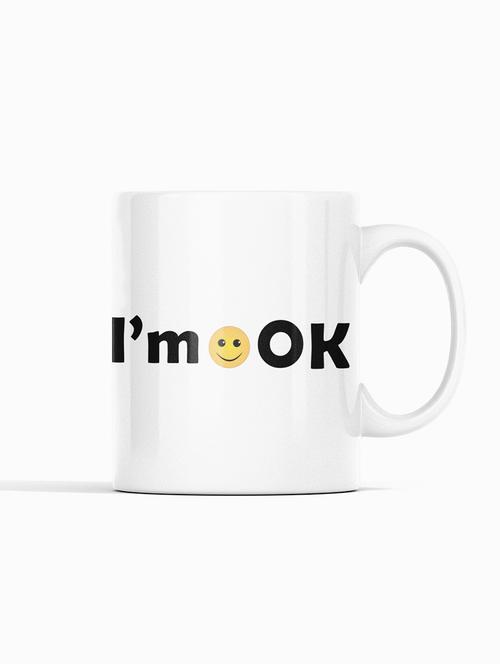 i'm ok in text- emoji printed coffee mugs for emoji lovers - 19890677 - Very Small Image - 1