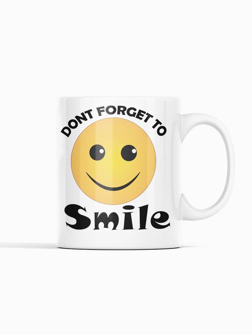 don't forget to smile emoji- emoji printed coffee mugs for emoji lovers - 19890700 - Very Small Image - 1